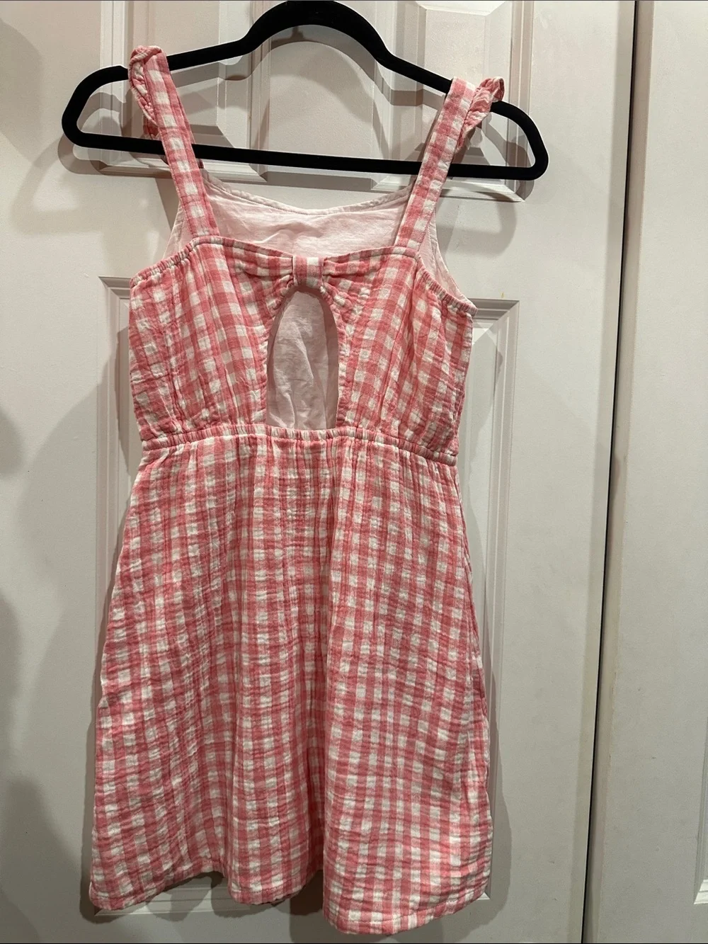 NWOT GAP Pink Gingham Sundress for Girls size 10/12